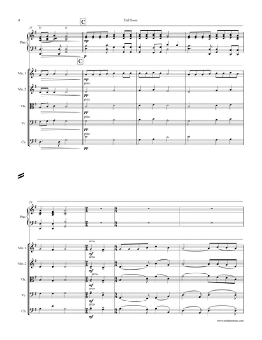 Nkosi Sikelel' iAfrika - Enoch Sontonga (1873-1905) (Piano Sextet) Small Ensemble scores gallery preview page 4