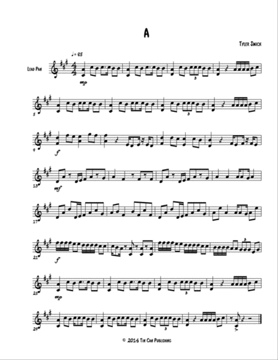 12 Etudes for the Beginning Pannist Steel Pan scores gallery preview page 5