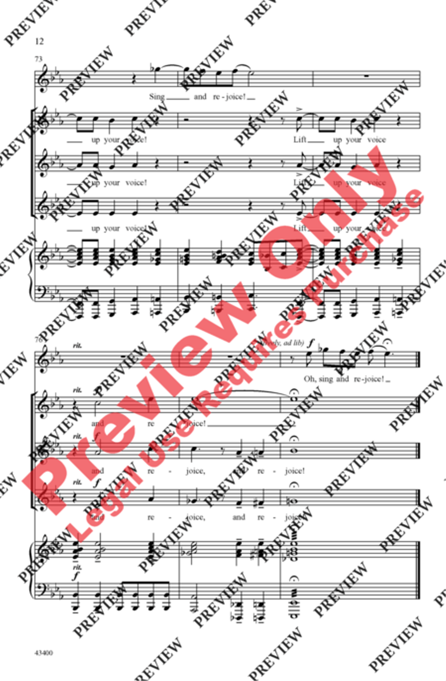 Lift Up Your Voice! Women's Choir scores gallery preview page 11