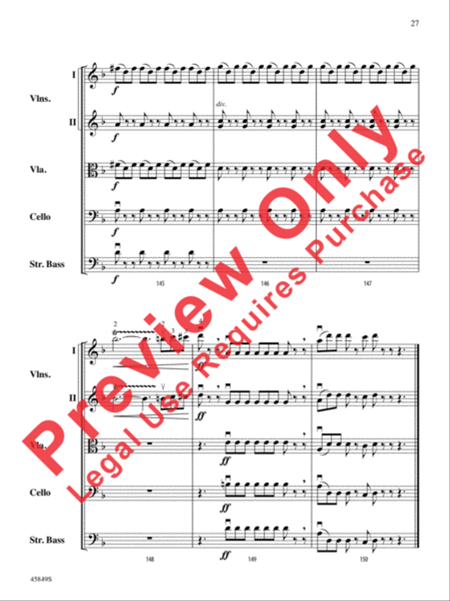 American Salute String Orchestra scores gallery preview page 27