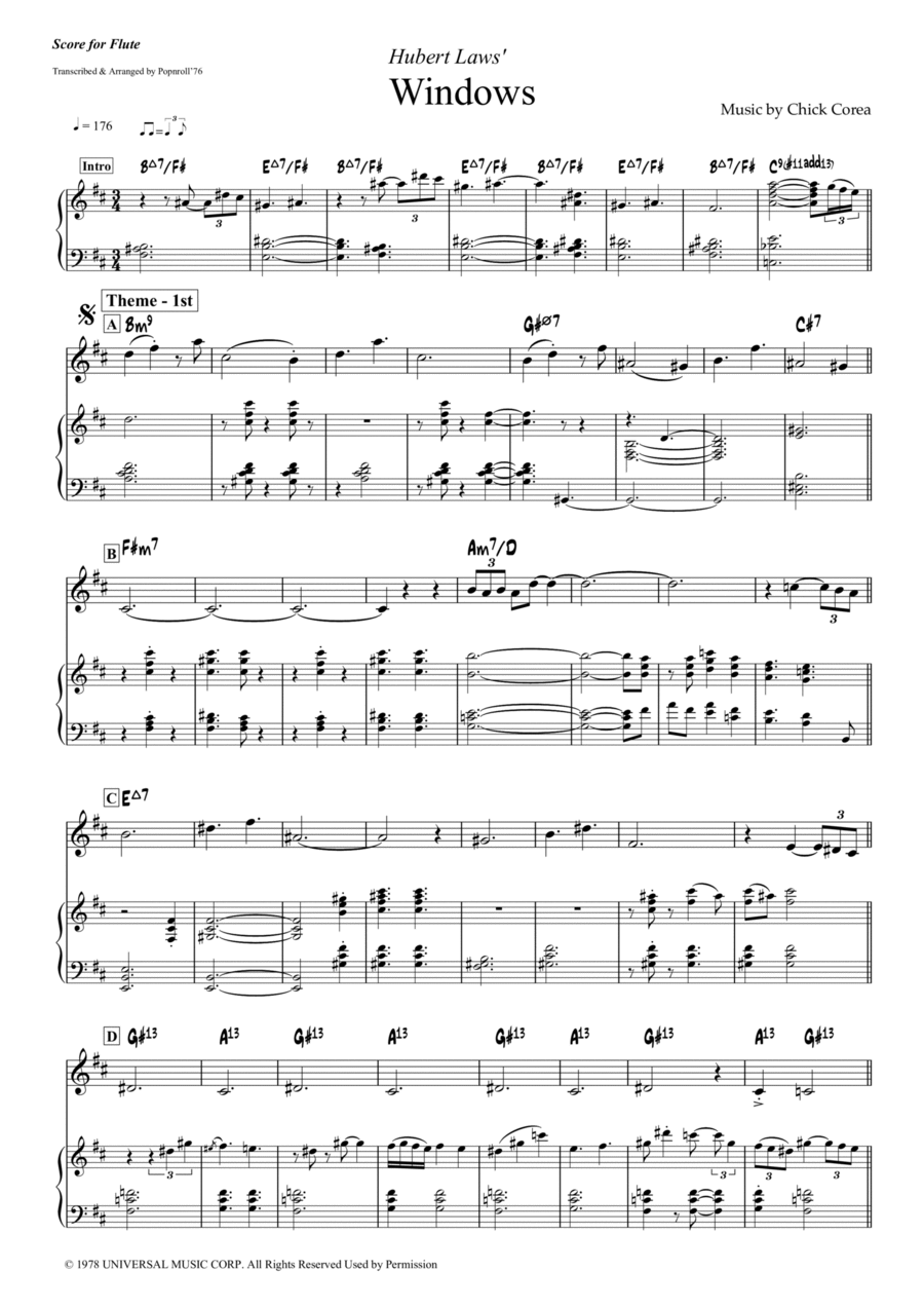 Windows Flute scores gallery preview page 1