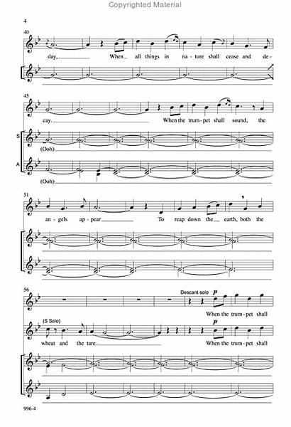 The Reapers All with Their Sharp Sickles - SATB Octavo image number null