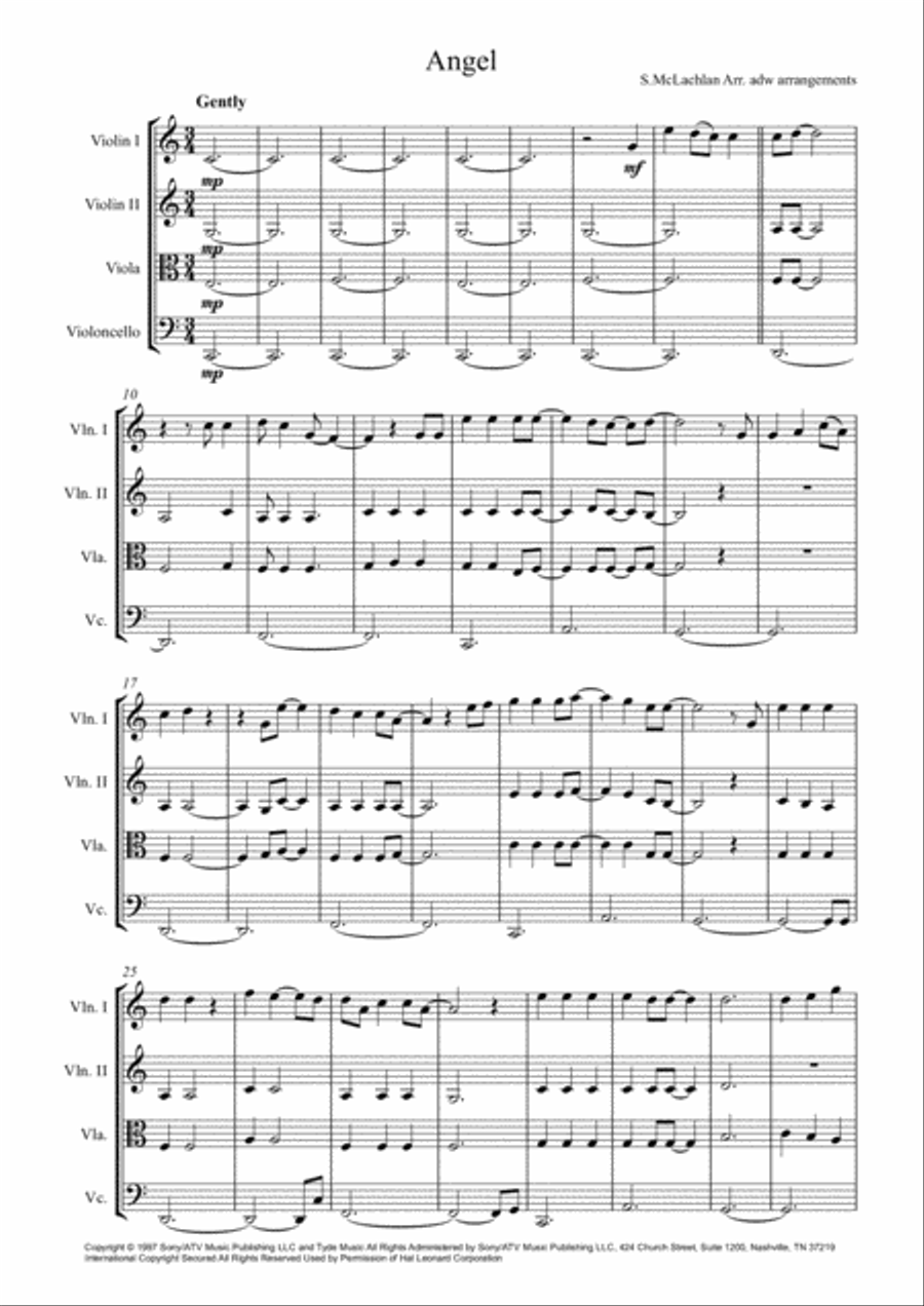 Angel String Quartet scores gallery preview page 2