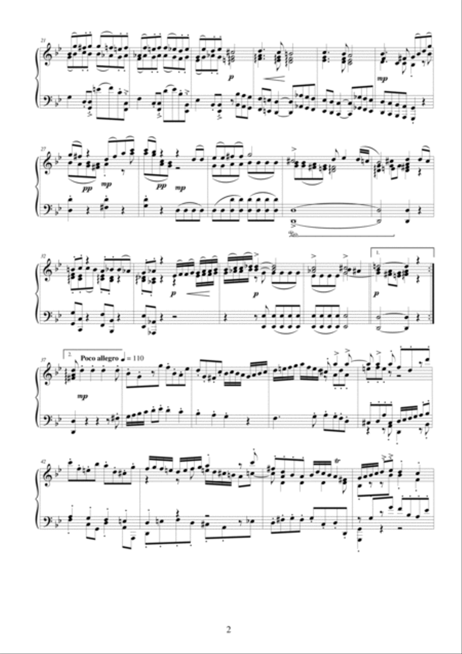 J.S.Bach - Suite (Ouverture) in G minor no.5 BWV 1070 for piano - Complete Piano Solo scores gallery preview page 2
