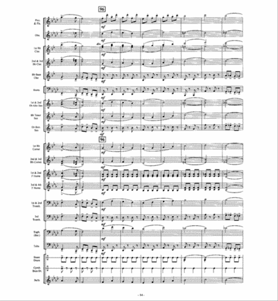 The Big Cage The Big Cage Concert Band scores gallery preview page 13