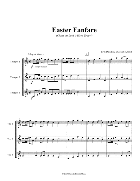 Easter Fanfare - Christ the Lord is Risen Today! image number null