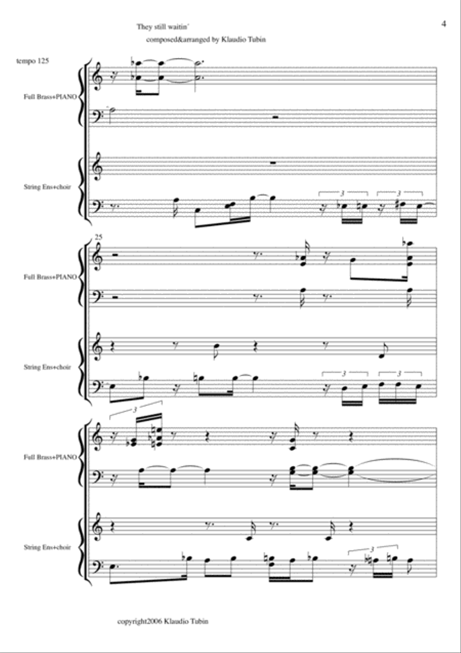 They still waitin´ They still waitin´ Jazz Ensemble scores gallery preview page 5
