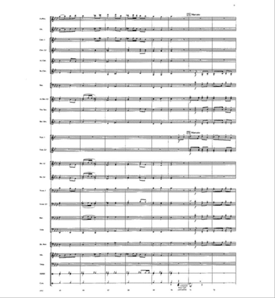 March: Celebration and Glory Concert Band scores gallery preview page 10
