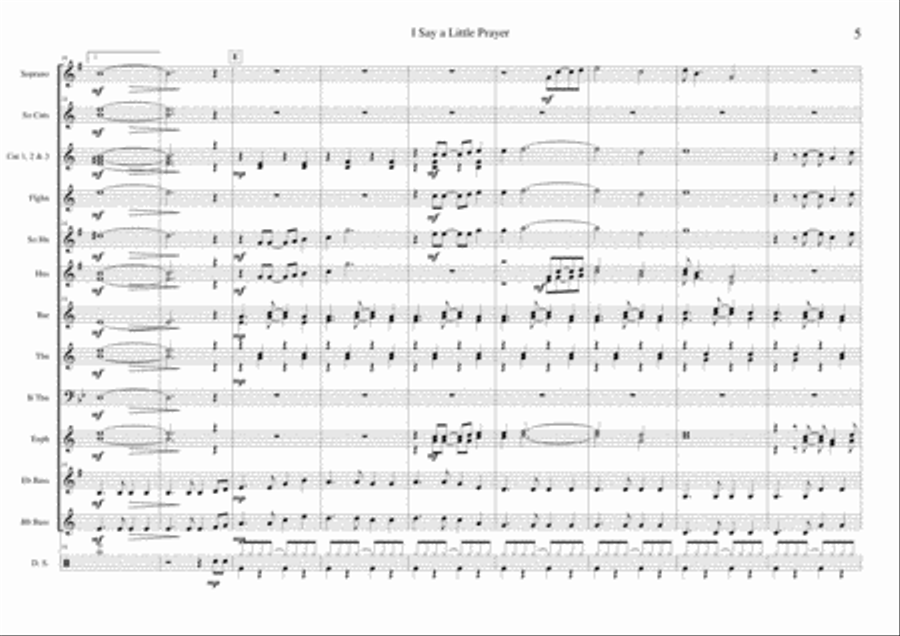 I Say A Little Prayer Small Ensemble scores gallery preview page 5