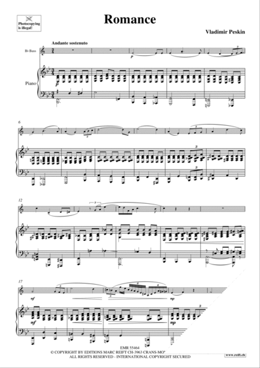 Romance Voice Solo scores gallery preview page 3