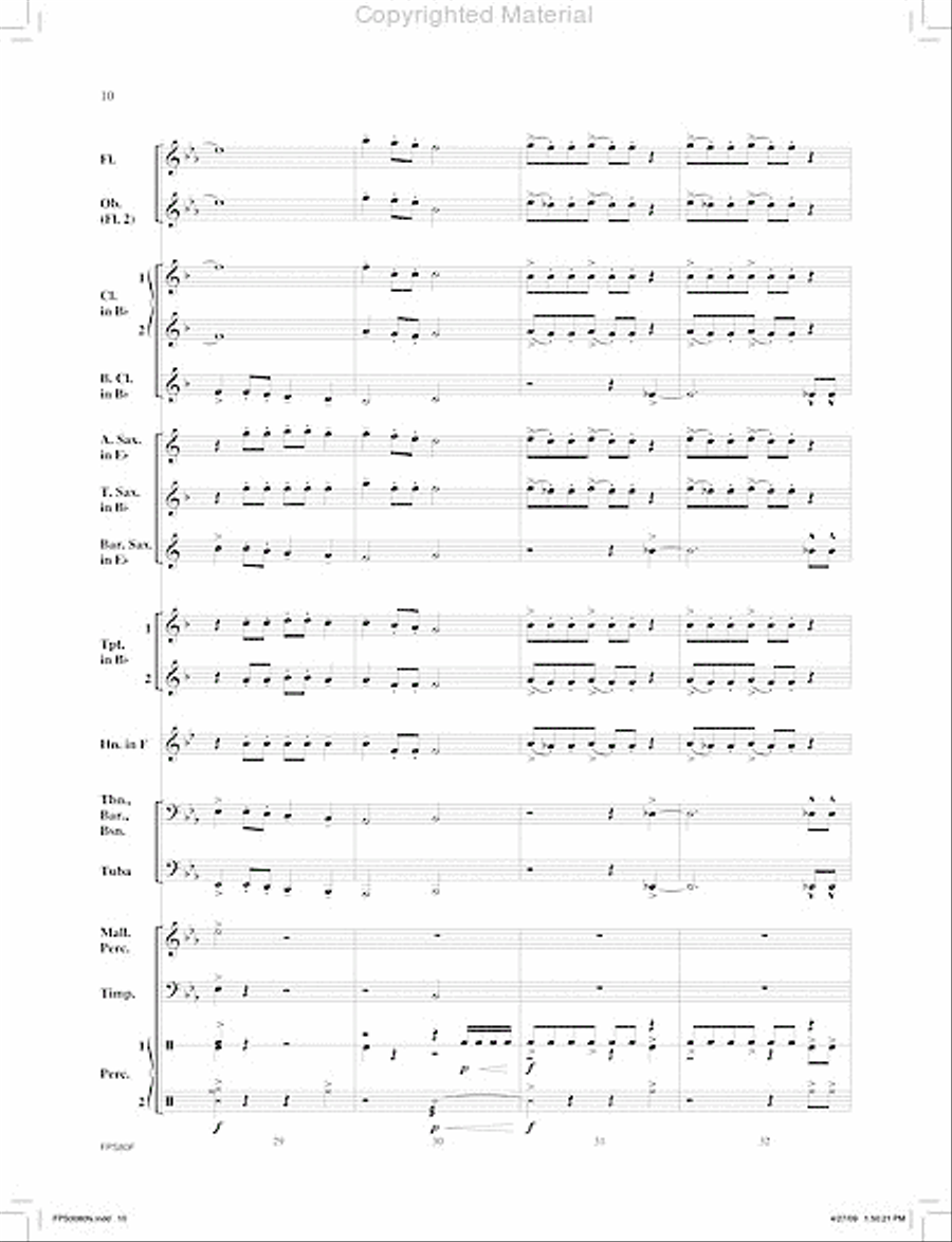 The Cliffs of Mendocino The Cliffs of Mendocino Concert Band scores gallery preview page 11