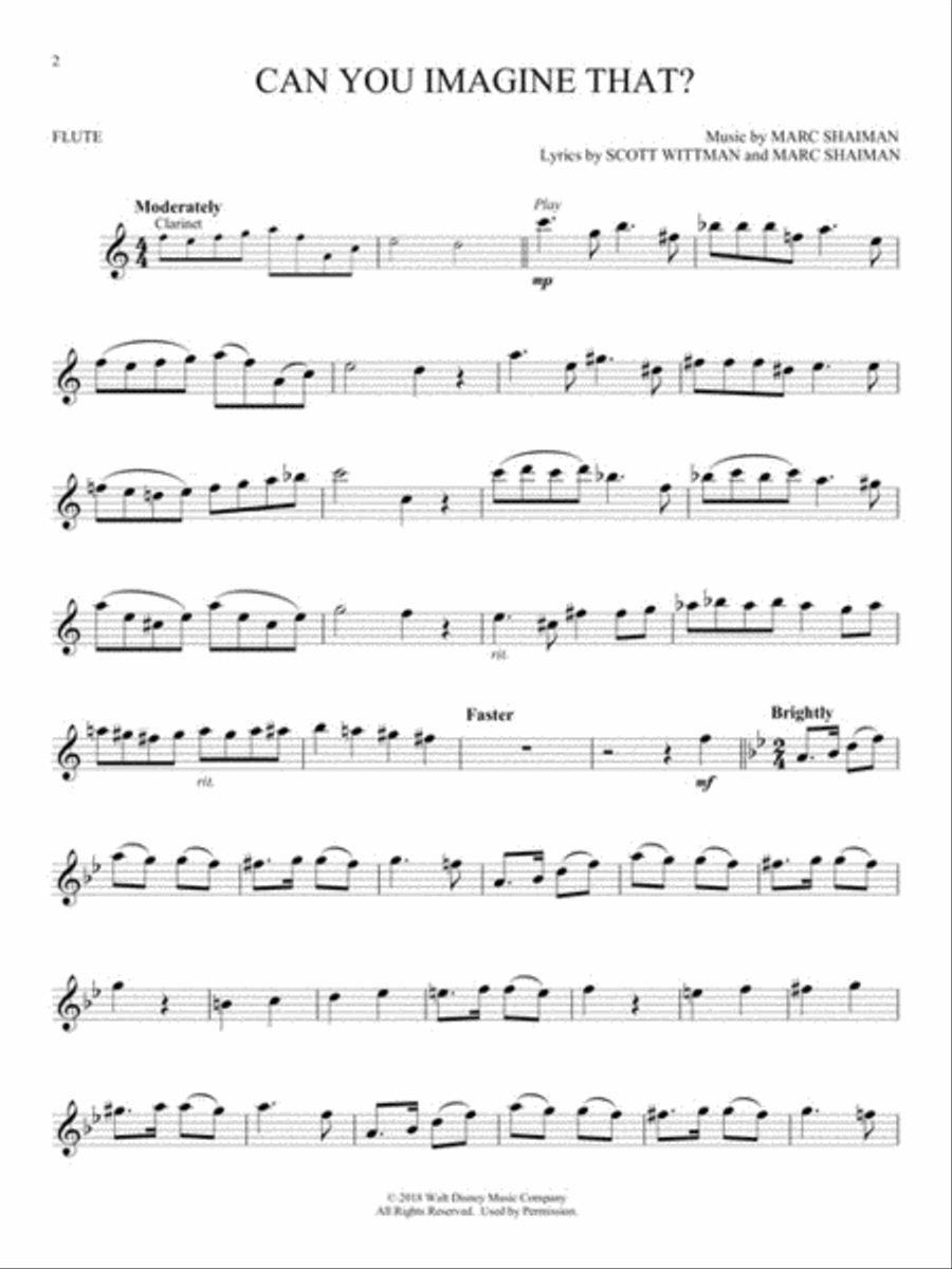 Mary Poppins Returns for Flute Flute Solo scores gallery preview page 3