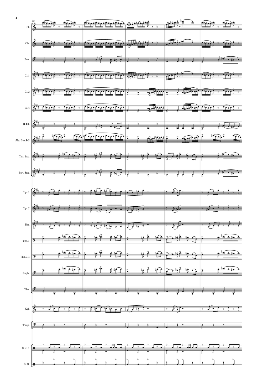 Balkan' Meniny Concert Band scores gallery preview page 4