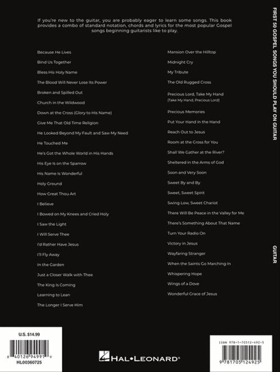 First 50 Gospel Songs You Should Play on Guitar Guitar scores gallery preview page 7
