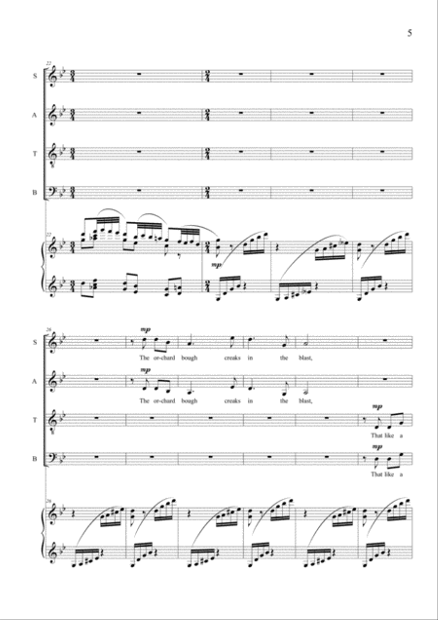 Dream of Summer 4-Part scores gallery preview page 5