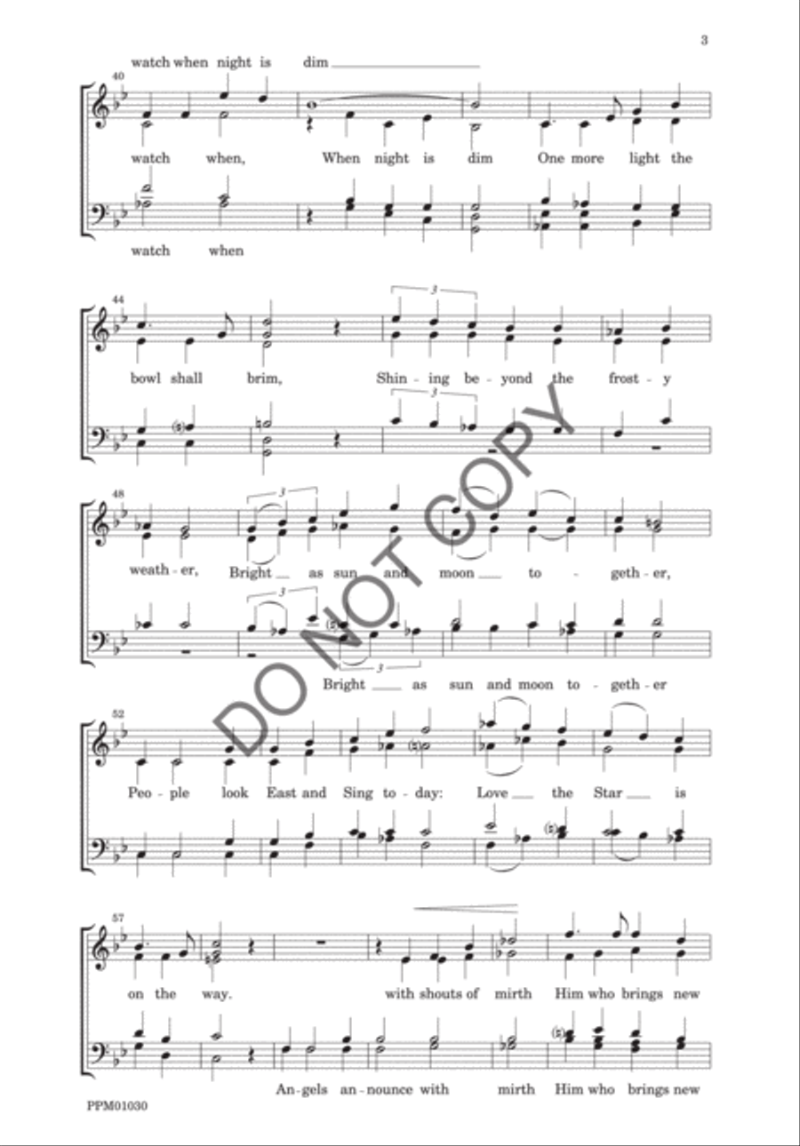 Advent Carol Advent Carol 4-Part scores gallery preview page 5