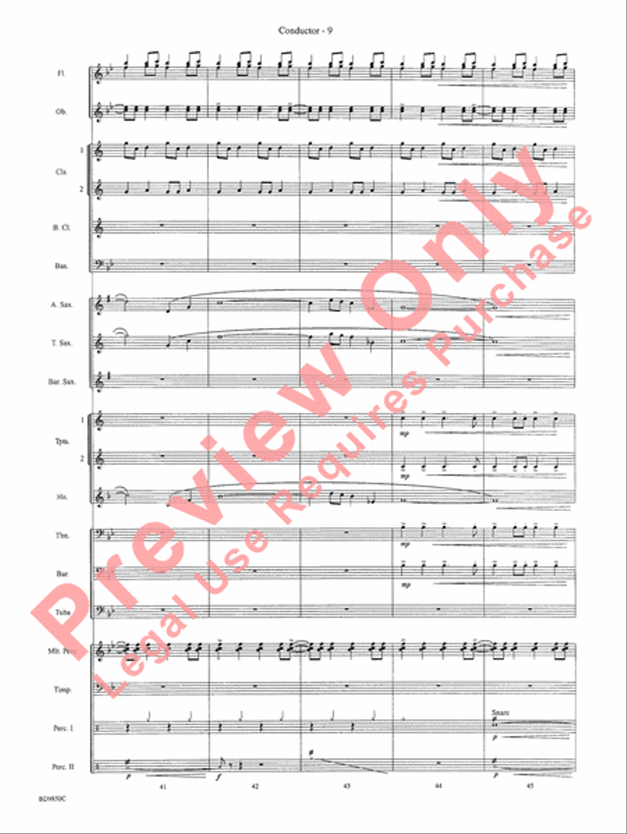On the Rising Winds Concert Band scores gallery preview page 12