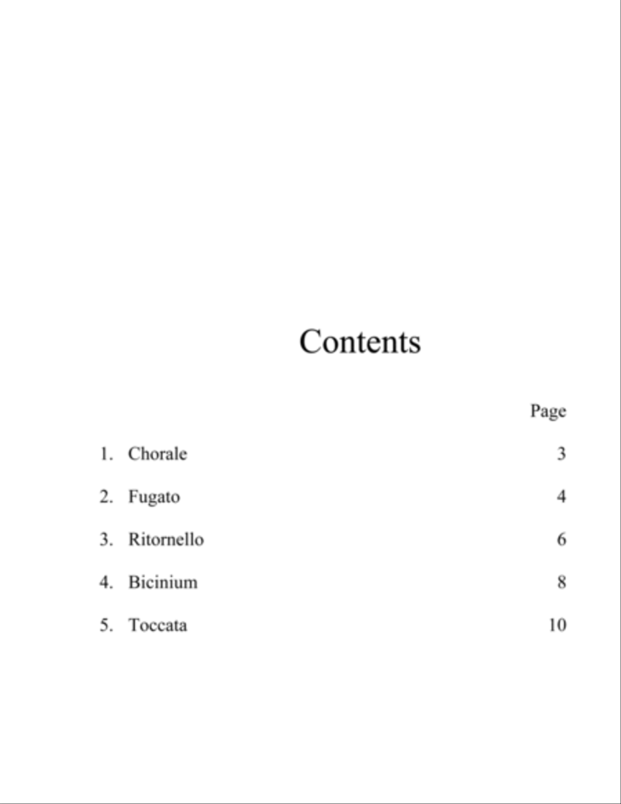 Partita on Winchester New Organ scores gallery preview page 2