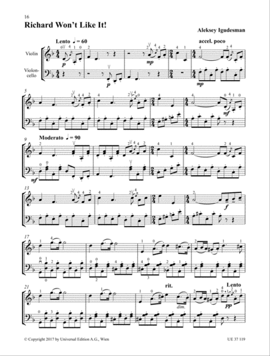 Violin & Cello & More String Duet scores gallery preview page 9