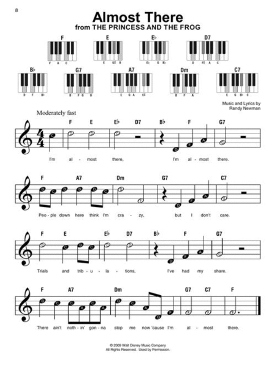 Disney Hits – Super Easy Songbook Easy Piano scores gallery preview page 4