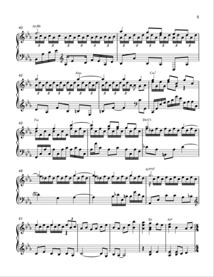 Winter Piano Solo scores gallery preview page 5