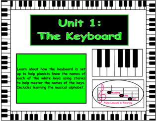 Book cover for Introduction to the Keyboard Unit 1