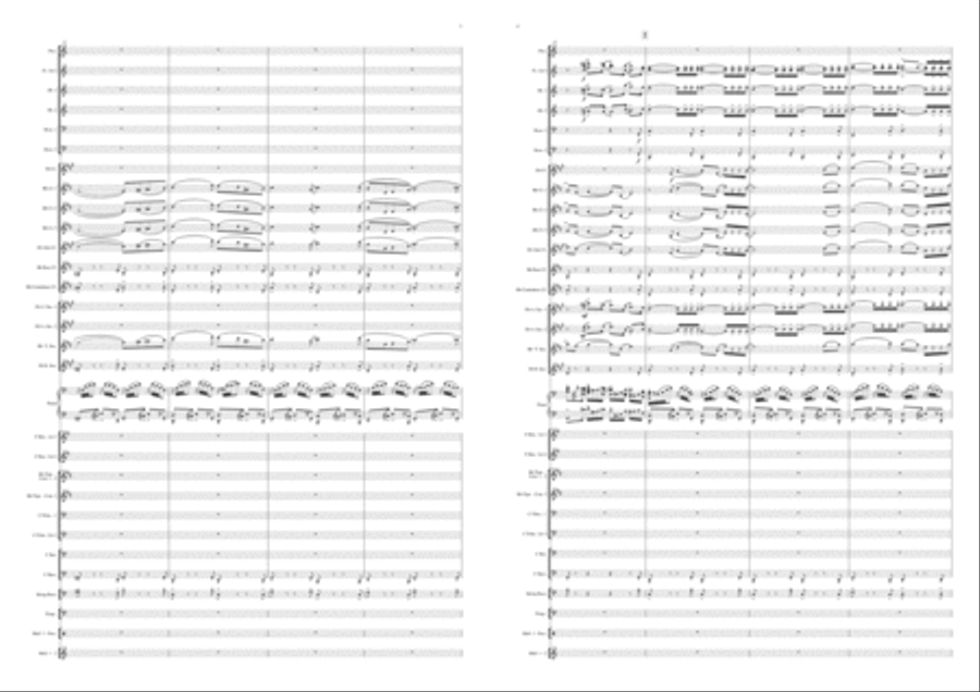 Concerto In C For Piano And Symphonic Wind Orch. Concert Band scores gallery preview page 5