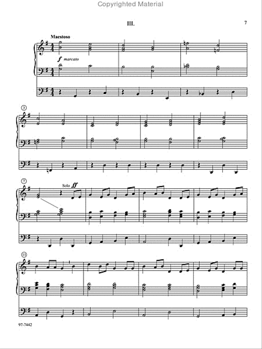 Variations on American Hymn Tunes for Keyboard Organ scores gallery preview page 4