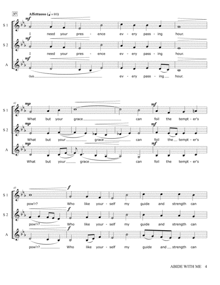 Abide with Me - SSA A Cappella image number null