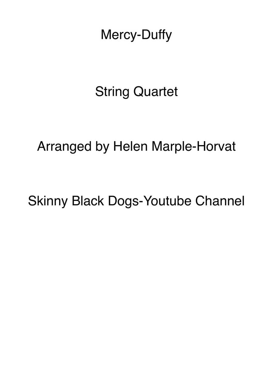 Mercy String Quartet scores gallery preview page 1
