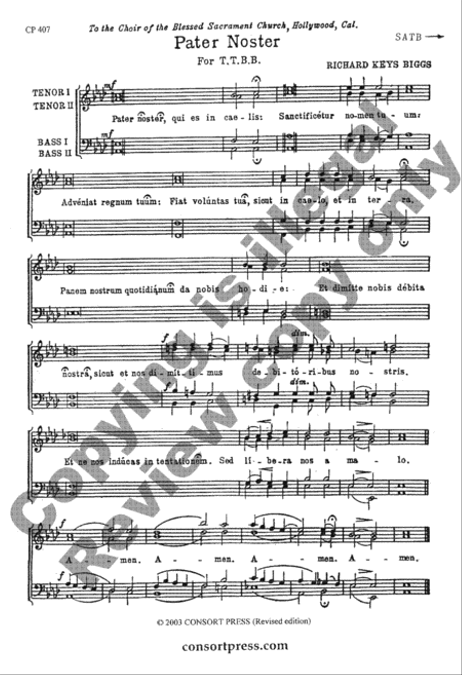 Pater Noster TTBB scores gallery preview page 2