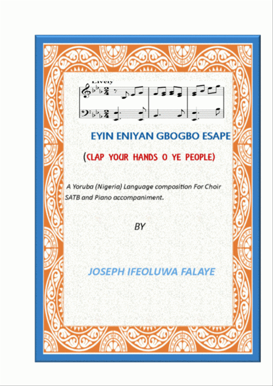 Eyin Eniyan Gbogbo E sape 4-Part scores gallery preview page 1