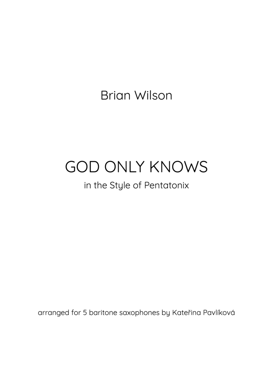 God Only Knows God Only Knows Woodwind Quintet scores gallery preview page 1