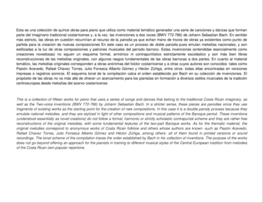 Costa Rican Two-part Inventions (Invenciones ticas) Piano Method scores gallery preview page 2