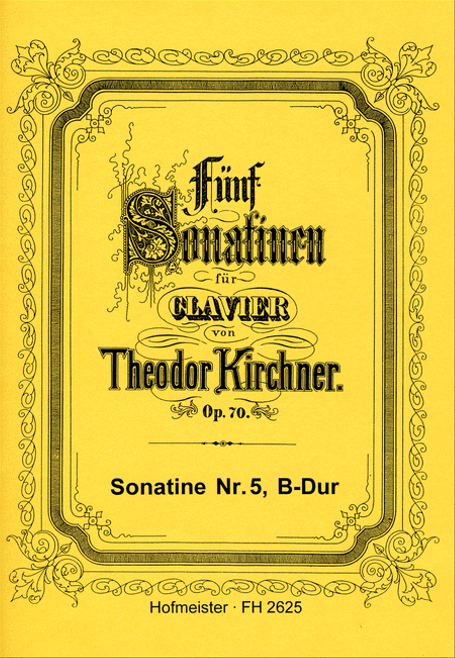 Fünf Sonatinen, op. 70 Piano Solo scores gallery preview page 1