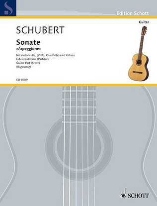 Book cover for Sonata "Arpeggione" in A Minor, D 821