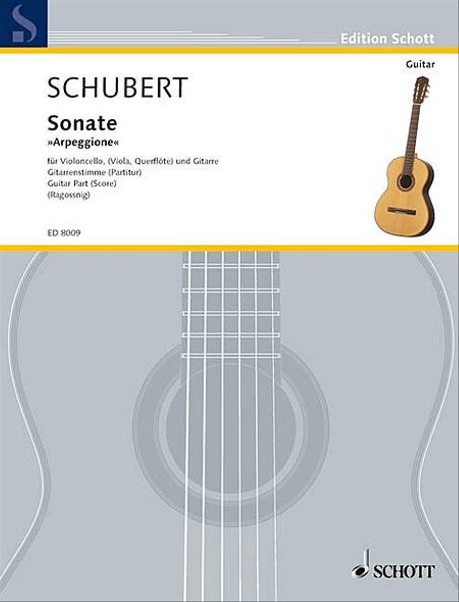 Sonate Arpeggione in A Minor, D 821 - Score