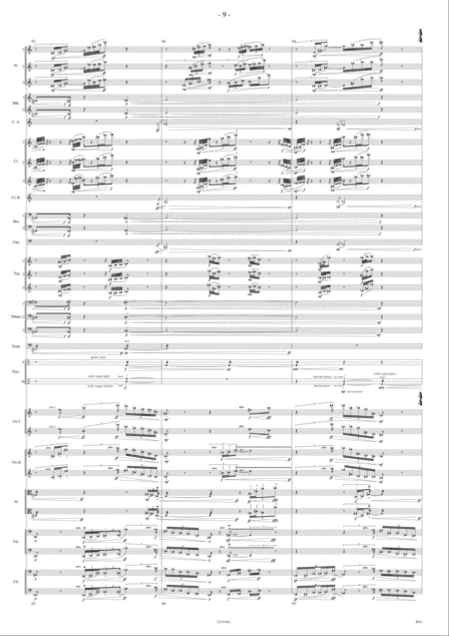 Lucifer D'Apres Pollock Orchestra scores gallery preview page 8