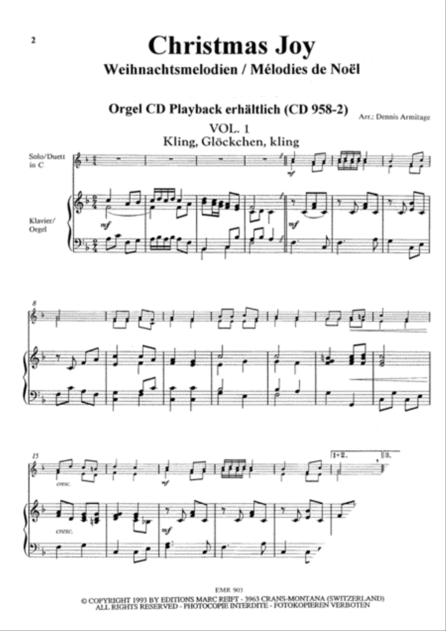 28 Weihnachtsmelodien Vol. 1 Trombone Duet scores gallery preview page 3