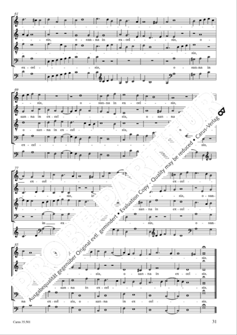 Palestrina: Masses and individual movements Score scores gallery preview page 46