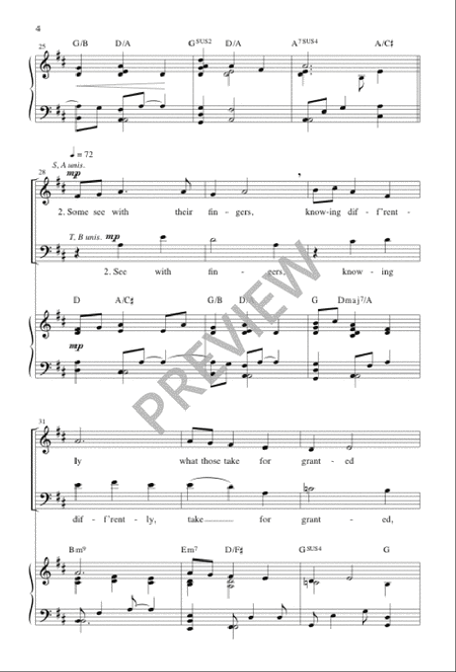 Every Eye Is Different 4-Part scores gallery preview page 5