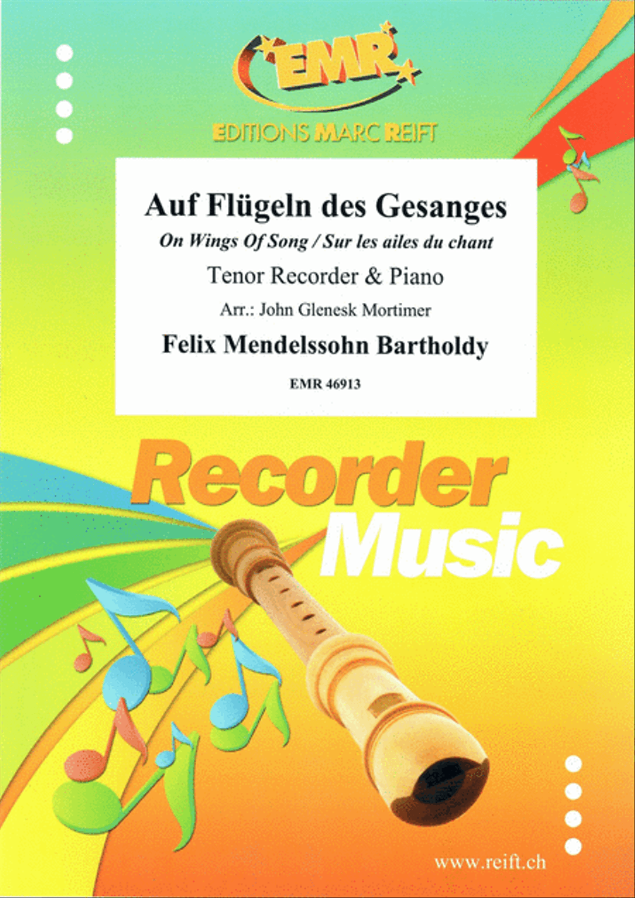 Auf Flugeln des Gesanges Tenor Recorder scores gallery preview page 1