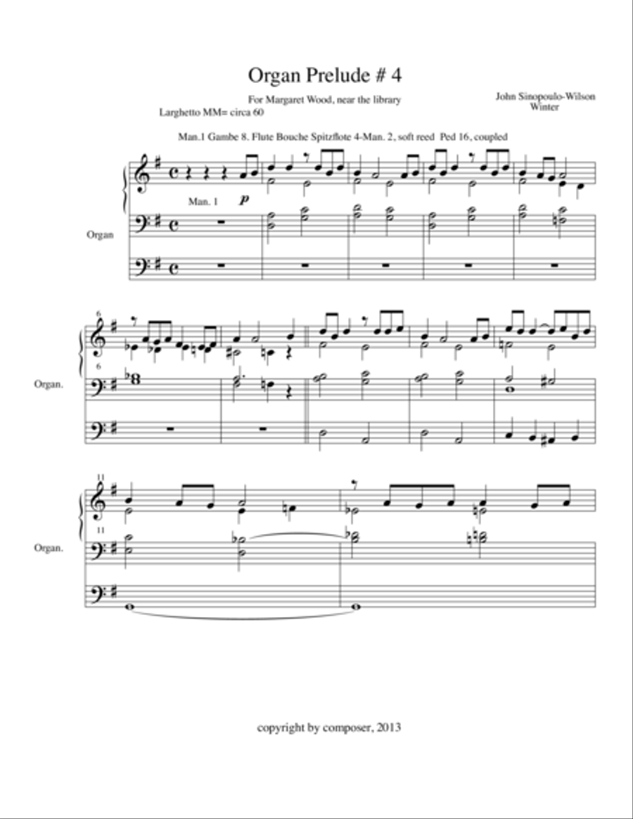 Organ Prelude #4, 