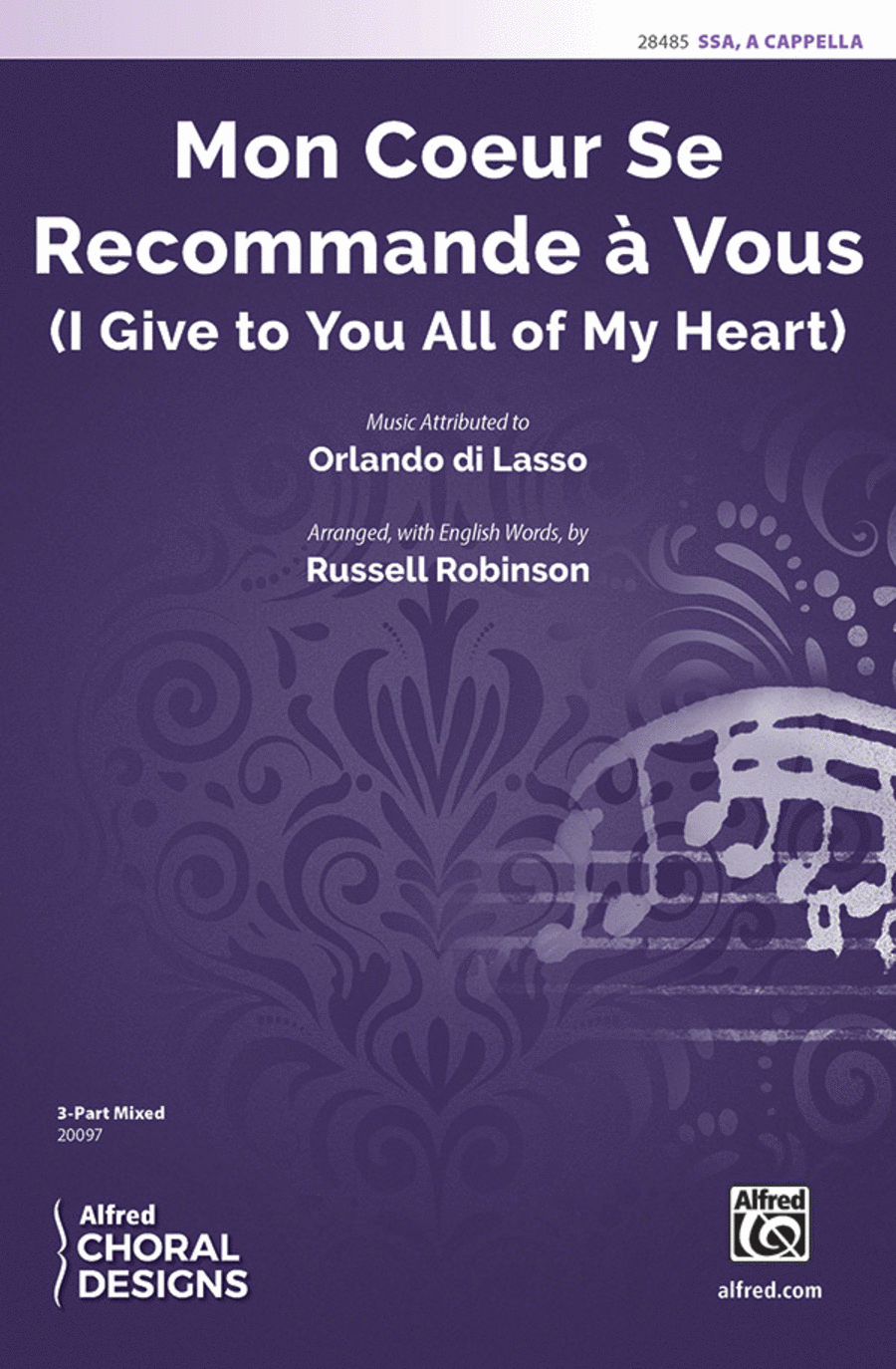 Mon Coeur Se Recommande à Vous (I Give to You All of My Heart) Women's Choir scores gallery preview page 1