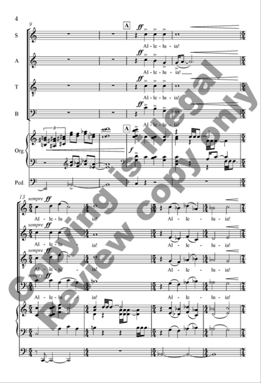 Alleluias, Intercessions and Remembrances 4-Part scores gallery preview page 20