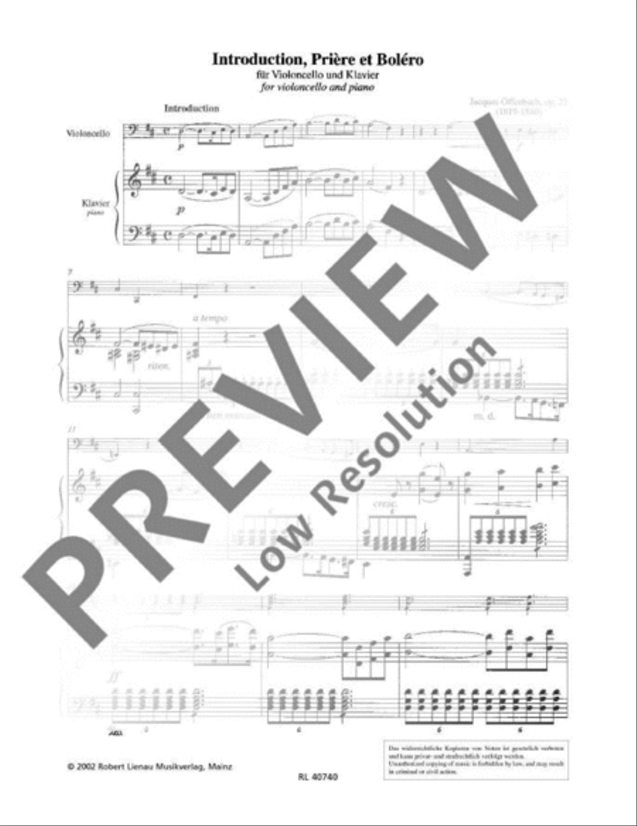 Introduction, Prière et Boléro Piano Accompaniment scores gallery preview page 3