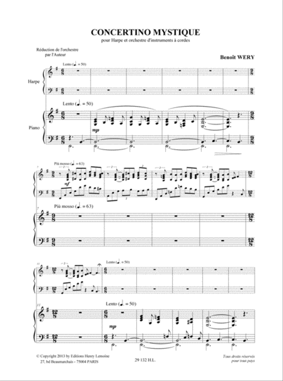 Concertino mystique Concertino mystique Harp scores gallery preview page 2