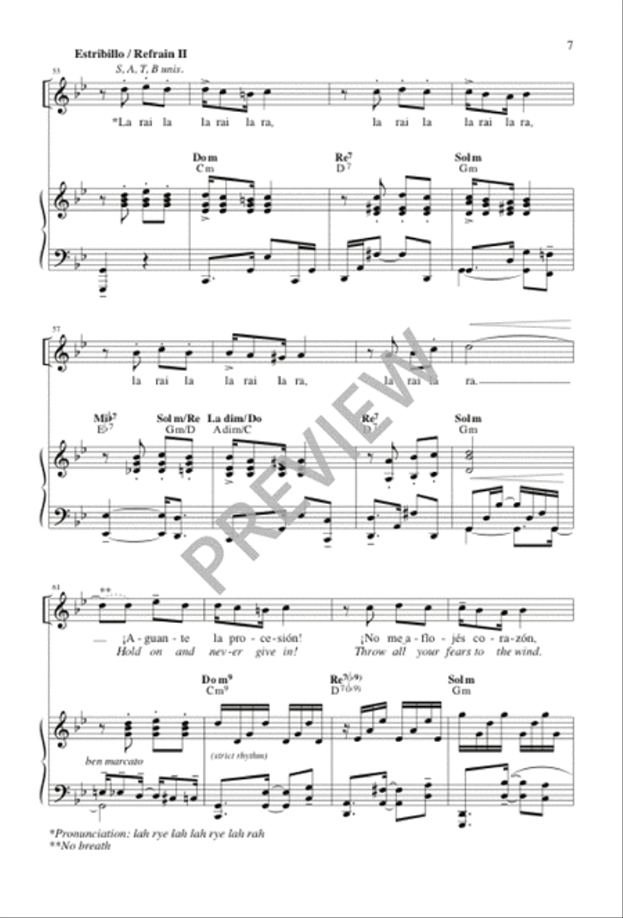 Este momento en punto / This Is the Moment Choir scores gallery preview page 7