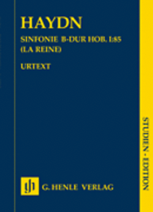Book cover for Symphonie B-Flat Major Hob. I:85