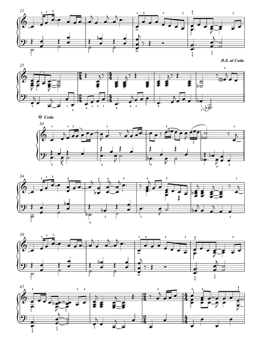 Warwick Avenue Piano Solo scores gallery preview page 2